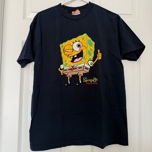 Men’s SpongeBob SquarePants Navy Blue T-Shirt